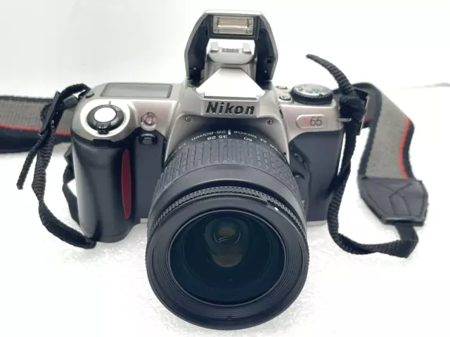 NIKON N65 35mm FILM CAMERA w AF 28-80mm 1:3.3-5.6G LENS NICE TESTED WORKING