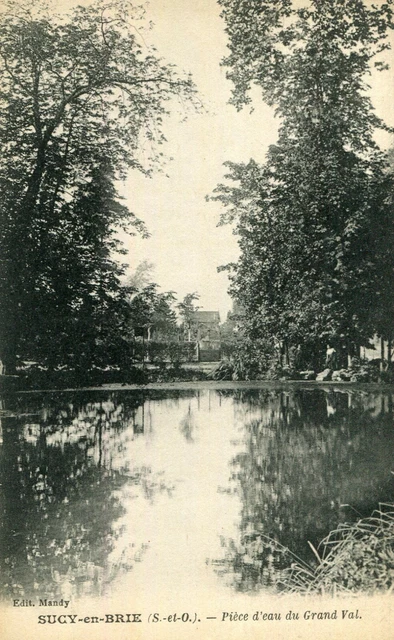 Carte SUCY EN BRIE Pièce d'eau du Grand Val