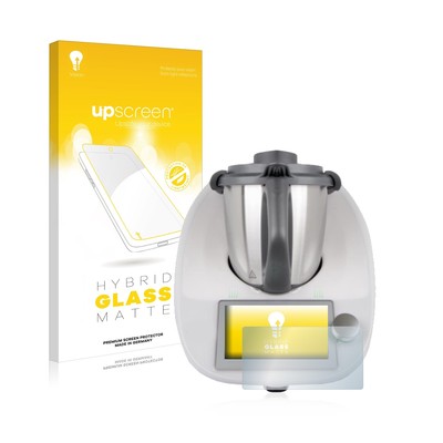 upscreen Pellicola Vetro Temperato Compatibile con Vorwerk Bimby TM6 Protezione Schermo Hybrid Glass 9H Durezza 