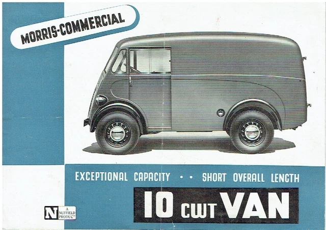 MORRIS COMMERCIAL J-TYPE 10cwt VAN ORIGINAL 1948 FACTORY UK SALES