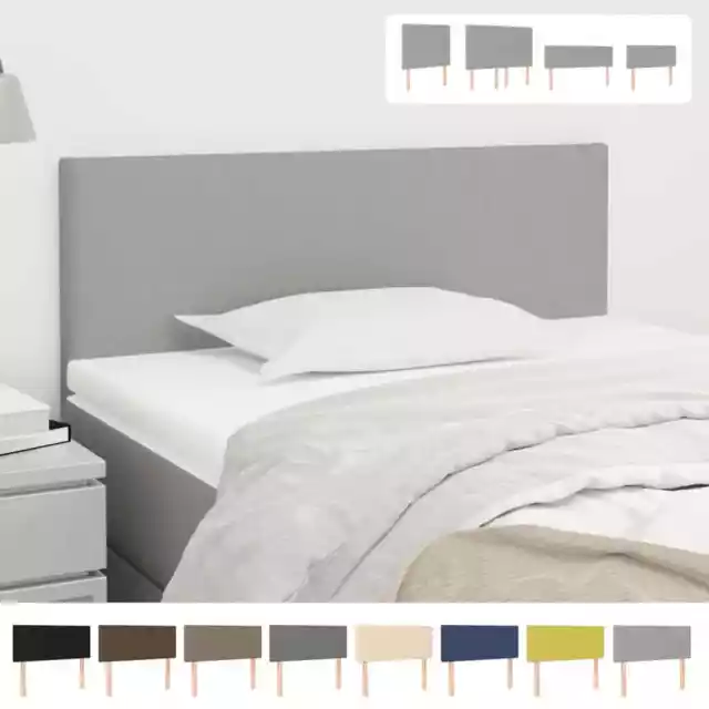 1/2x Cabecero de Tela Cama Tapizado Dormitorio Multicolor Multitalle vidaXL