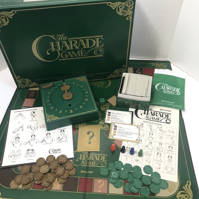 THE CHARADE BOARD Game (Vintage, Pressman 1985) 100% COMPLETE £8.58 ...