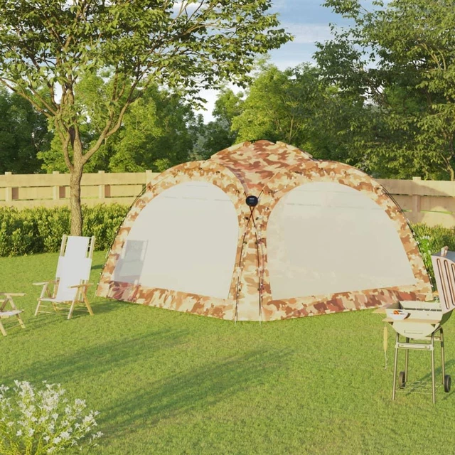 Partyzelt LED Event Garten Pavillon Gartenzelt Camping Pavilion Shelter Strand