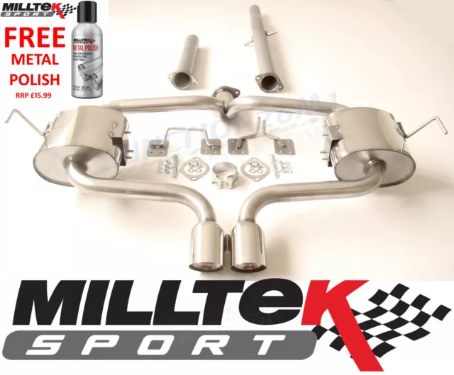 Milltek Mini Cooper S R53 Exhaust System Stainless Cat Back Non Resonate SSXM007