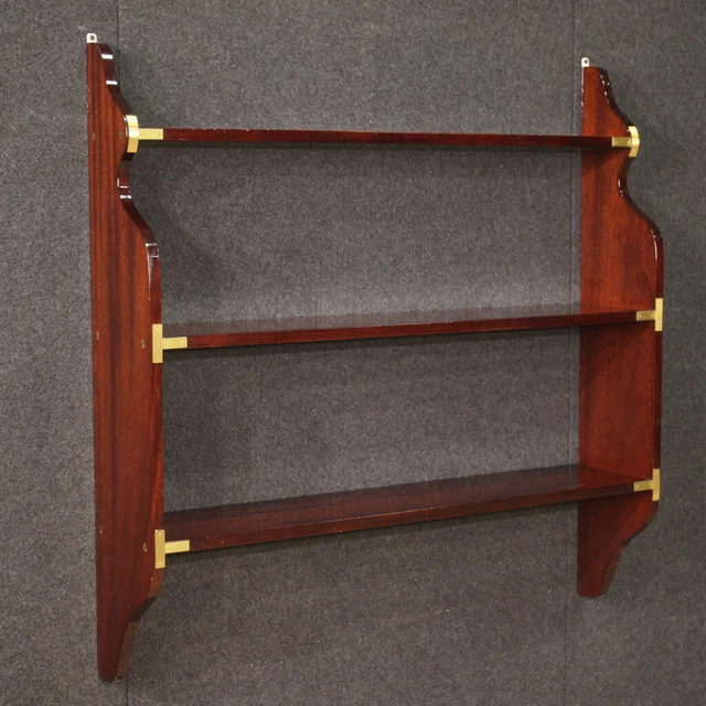 Mueble de pared libreria vintage inglés etagere estilo moderno 900 siglo XX