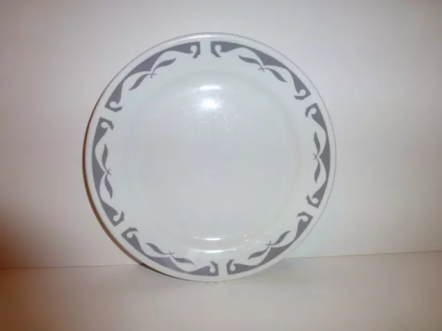 Vintage Homer Laughlin Best China Dinner Plate Restaurant Ware Gray Trim   (S7
