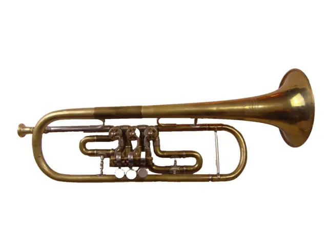 Old German Trumpet Saxon Musical Instruments Manufacture