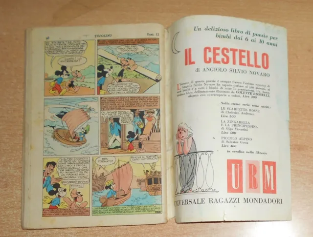 Ed.mondadori  Serie  Topolino   N°  68  1953   Originale  !!!!! 4