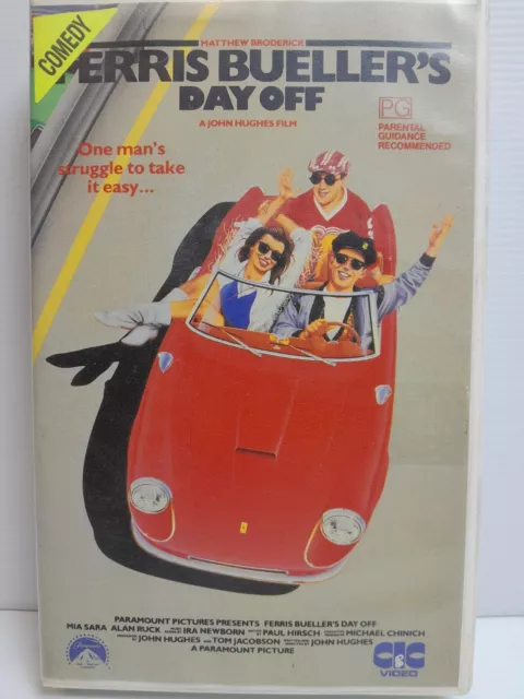 Ferris Buellers Day Off VHS/PAL 1986 Rare illustrated Cover