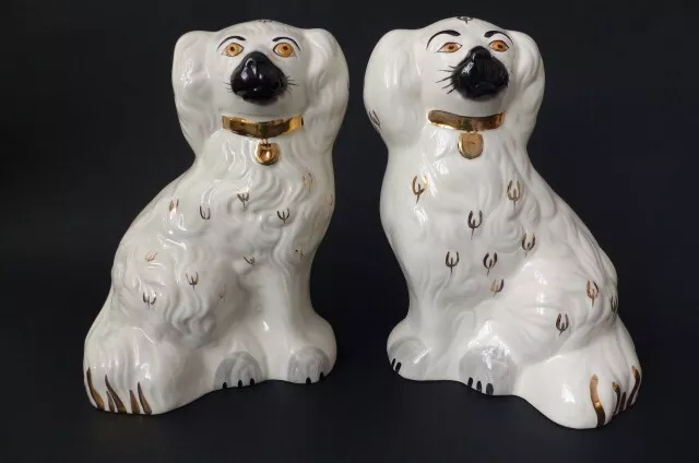 Vintage Pair - Beswick Wally Dogs / Mantle Dogs / Spaniels