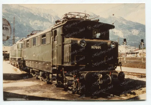 PE Foto Eisenbahn ÖBB BBÖ E-Lok 1670.05 Innsbruck 16.7.1975 (A523)