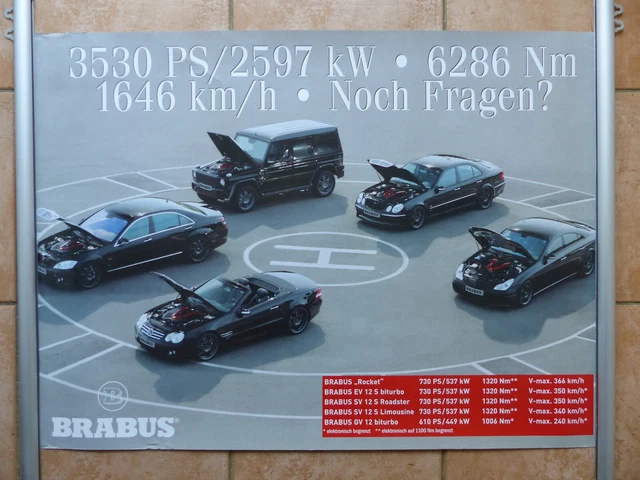 Brabus Mercedes Rocket GV EV SV 12 biturbo - POSTER 83 x 60 cm Plakat