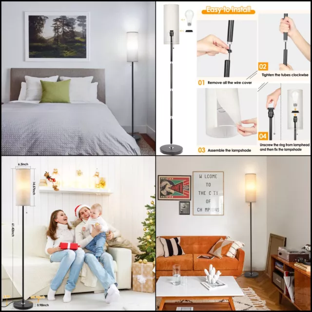 Floor Lamp Lamps Standing Modern Coucrek Color Living Temperature Room Shade