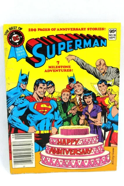Best of DC Blue Ribbon Digest #16 Superman Milestone Adventures 1981 G+