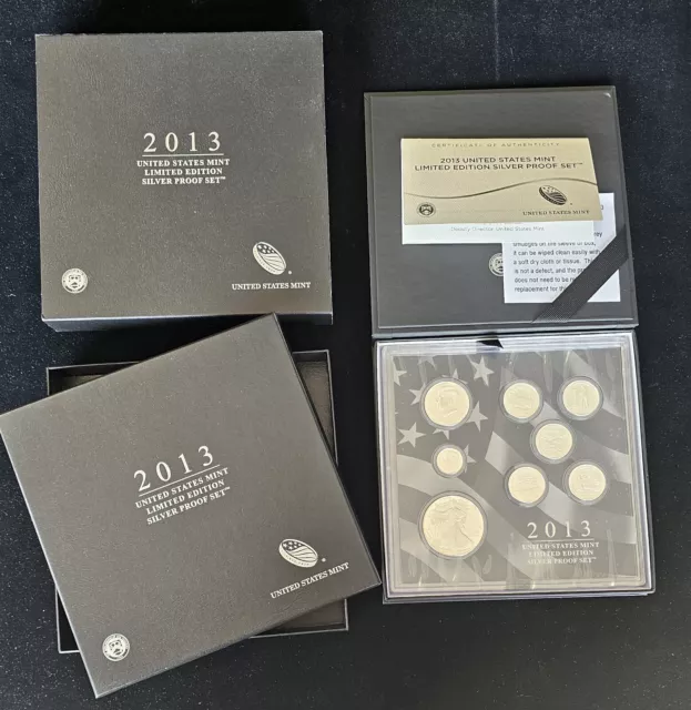 2013 United States Mint Limited Edition Silver Proof Set in OGP w COA