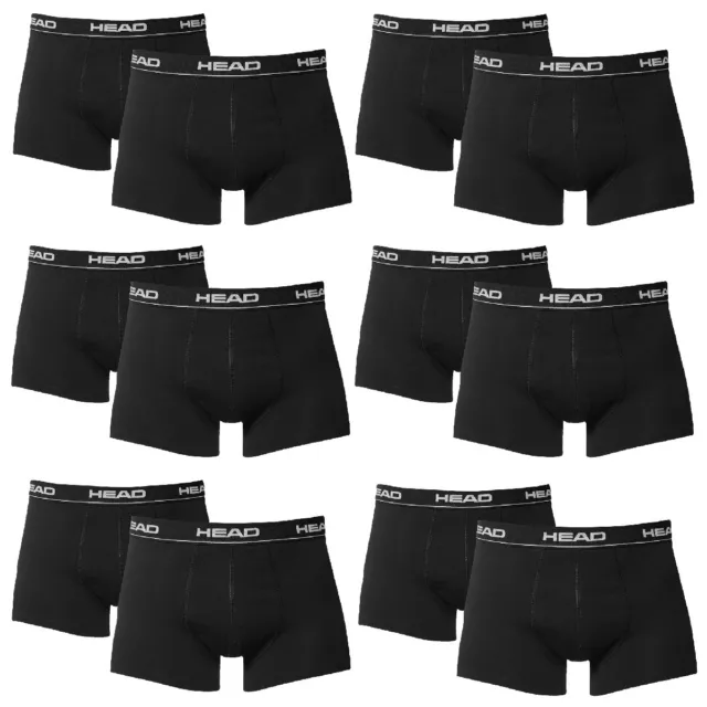 12 er Pack Head Boxershorts / Schwarz / Size XL / Herren Unterhose
