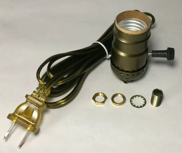 Lamp Socket Replacement Kit, Lamp Parts for Rewire or Repair Table