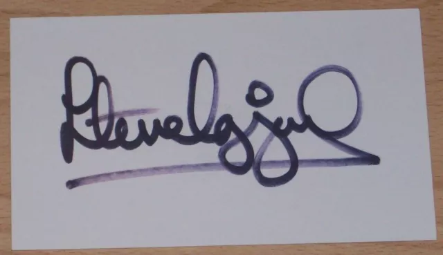 Steve Ogrizovic Liverpool Coventry City Personally Signed Autograph Index Card