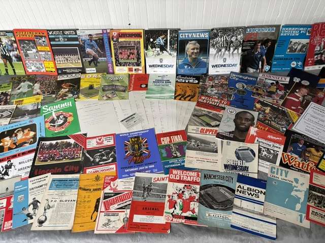 HUGE COLLECTION OF Football Programmes incl 1966 WC Final Programme All ...