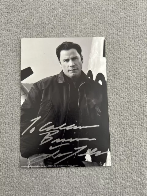 John Travolta Signed Autographed 6x4 Genuine Signed Photo