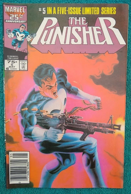 Vintage Marvel Comics The Punisher No. 5 May 1986 Limited Series Comic Book