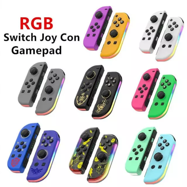 1 Paar Controller RGB Wireless Gamepad für Nintendo Switch Game Console JoyCon