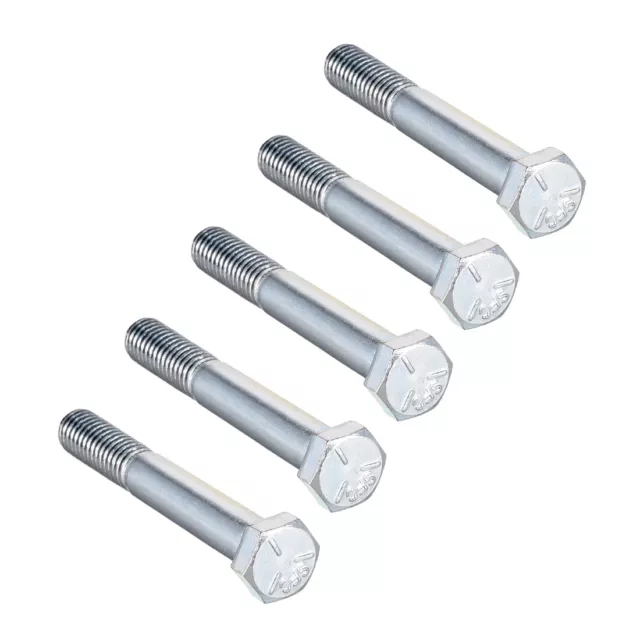 3/8-16x2-3/4 Vis à tête hexa boulon fix acie carbone classe 5 UNC 5pcs