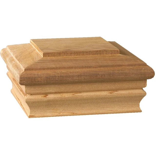 Deckorators 6 In. x 6 In. Cedar Press-On Post Cap 72893 Deckorators 72893
