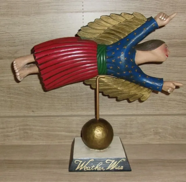 Leo Smith Folk Art Weathervane Weather Wise Angel Midwest Cannon Falls 1339/1500