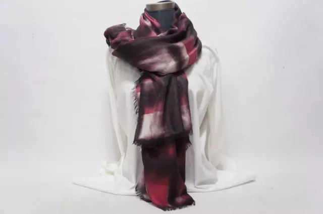 Burberry Giant Exploded Check Tie Dye Square Scarf Fritillary Pink Check