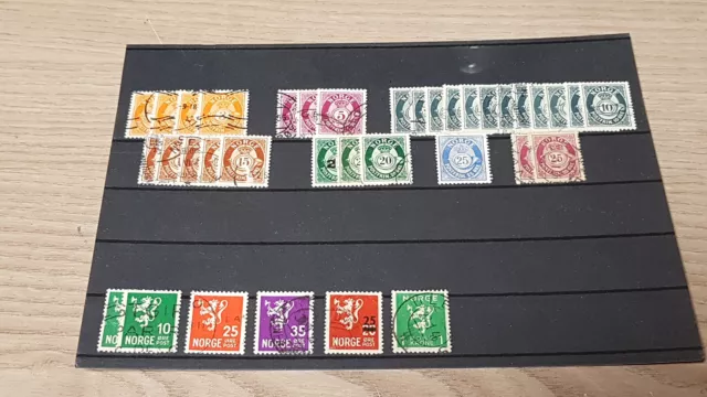 Konvolut / Lot 4 - alte Briefmarken aus Norwegen - Norge