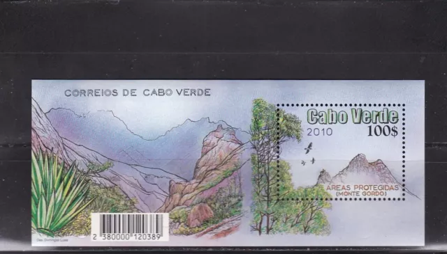 Cape Verde mount Gordo, Bird, plants, oiseaux mnh sheet 2010