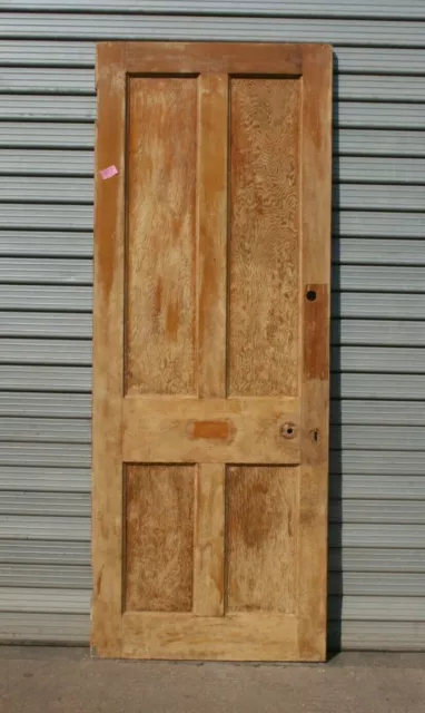 Door Reclaimed 29 1/2" x 77 1/2"  Pine Victorian  4 Panel Internal Doors ref 970