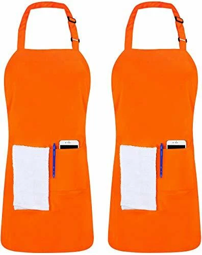 Ursapela Unisex Water Resistant Chef Apron - Adjustable Bib With 3 Pockets For Cooking, Art, Gardening - View #14