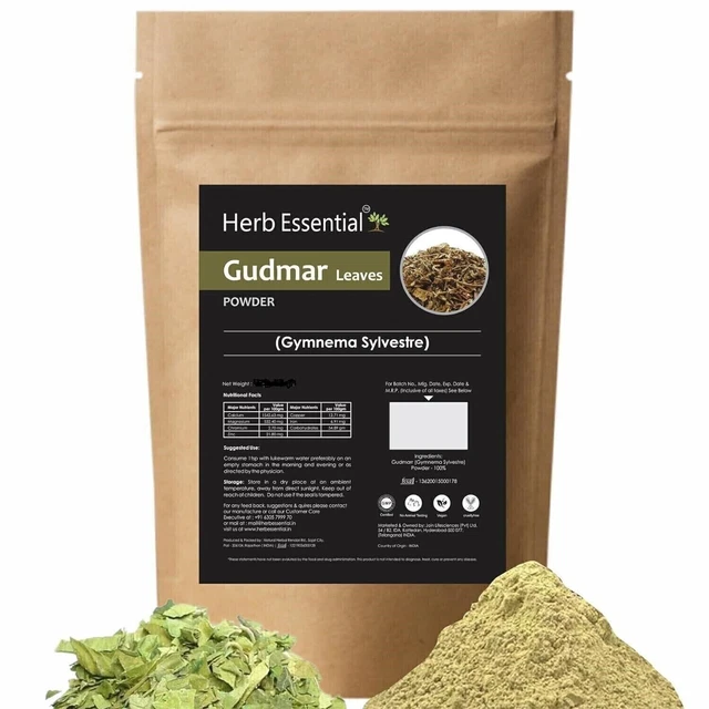 Organic Gymnema Sylvestre Powder Blood Sugar Control Weight Loss Herbal Gurmar