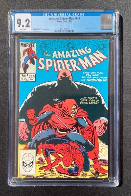Amazing Spider-Man #249 CGC 9.2- Hobgoblin vs Kingpin!-Key Issue-White Pages!!