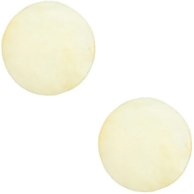 Set of 2 Sheepskin Drum Head Bongo African Covers for Doumbek Supplies