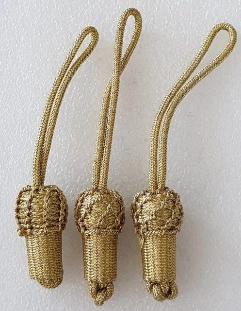 Eicheln an Kordel Gold 3er Set