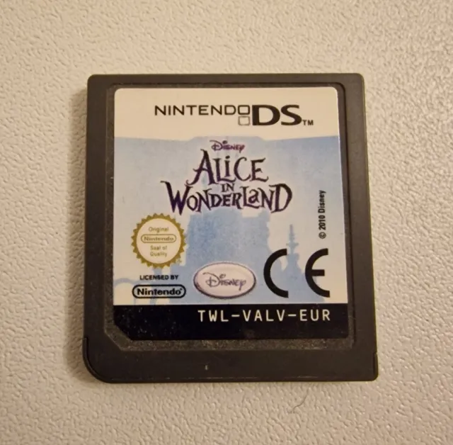 Alice In Wonderland - Nintendo DS Lite - Tested - Game Cartridge Only Cat