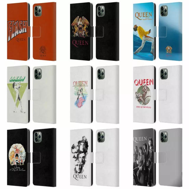 OFFICIEL QUEEN ART CLÉ ÉTUI COQUE DE LIVRE EN CUIR POUR APPLE iPHONE TÉLÉPHONES