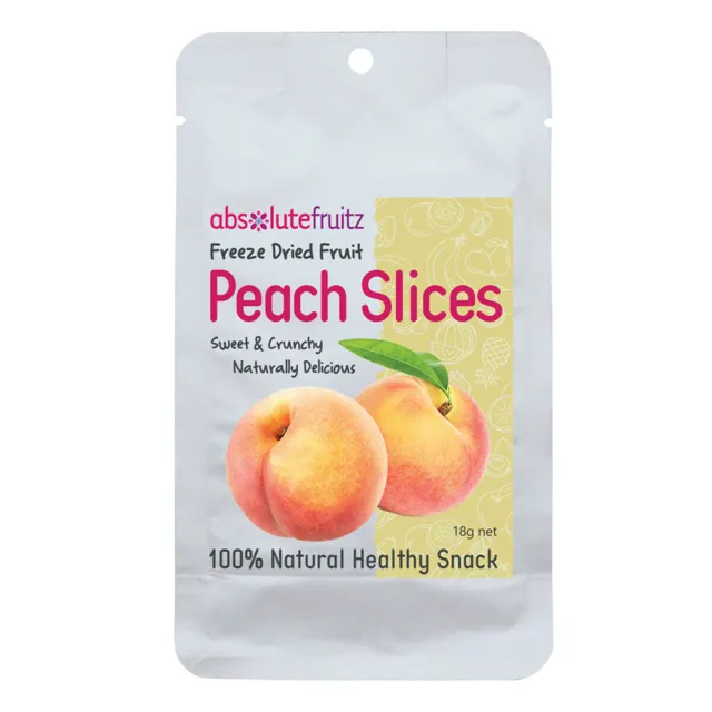 AbsoluteFruitz Freeze Dried Peach Slices 18g Absolute Fruitz