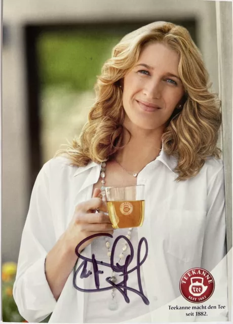 Steffi Graf signiert Karte Original Unterschrift Signatur Autogramm Tennis