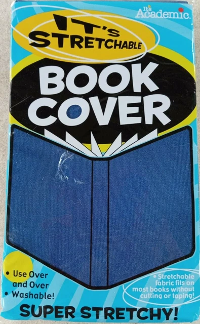 School Book Covers Reusable Super Stretchy Blue