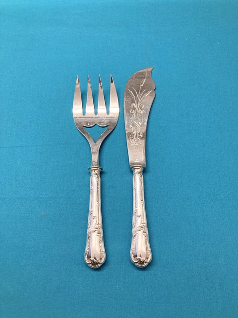 Lot De 12 Fourchettes à Poisson En Métal Argenté - Modèle Filet - Occasion