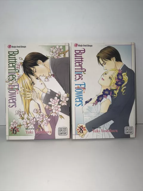 Butterflies Flowers Vol 6 and 8 - Manga By Yuki Yoshihara - Explicit content