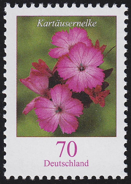 2529 Blumen 70 Cent nk mit rückseitiger Nummer 5, ** postfrisch