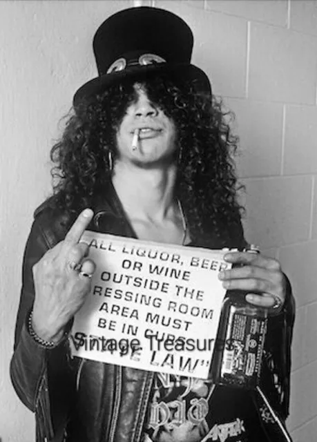 The Rebellious Slash Photo Print Poster Guns N' Roses