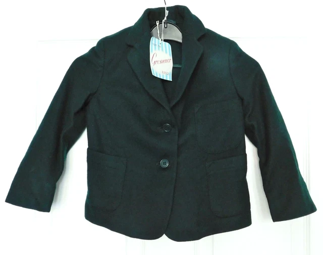 Blazer vintage ragazze VERDE Grosvenor uniforme scolastica INUTILIZZATA 24" ANNI '50 '60 B1