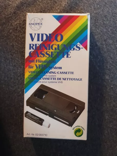 Video VHS Reinigungskassette Head Cleaner Nassreiniger Kassette von KNOPEX