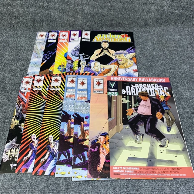 12 Archer and Armstrong Valiant Comic Books Lot Solar Man Harbinger Bloodshot VG